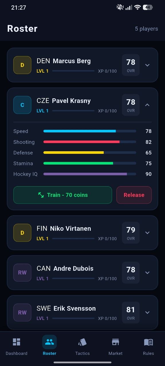 Match screen